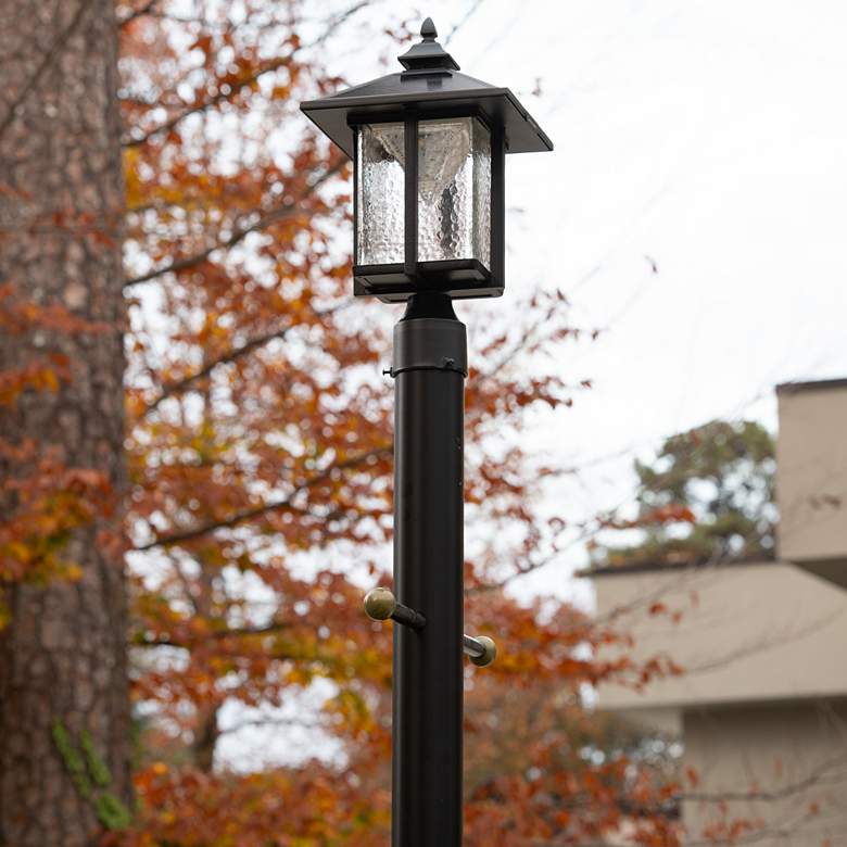 Image 5 Casita 15 1/4" High Black Solar LED Post/Pier Mount Light more views