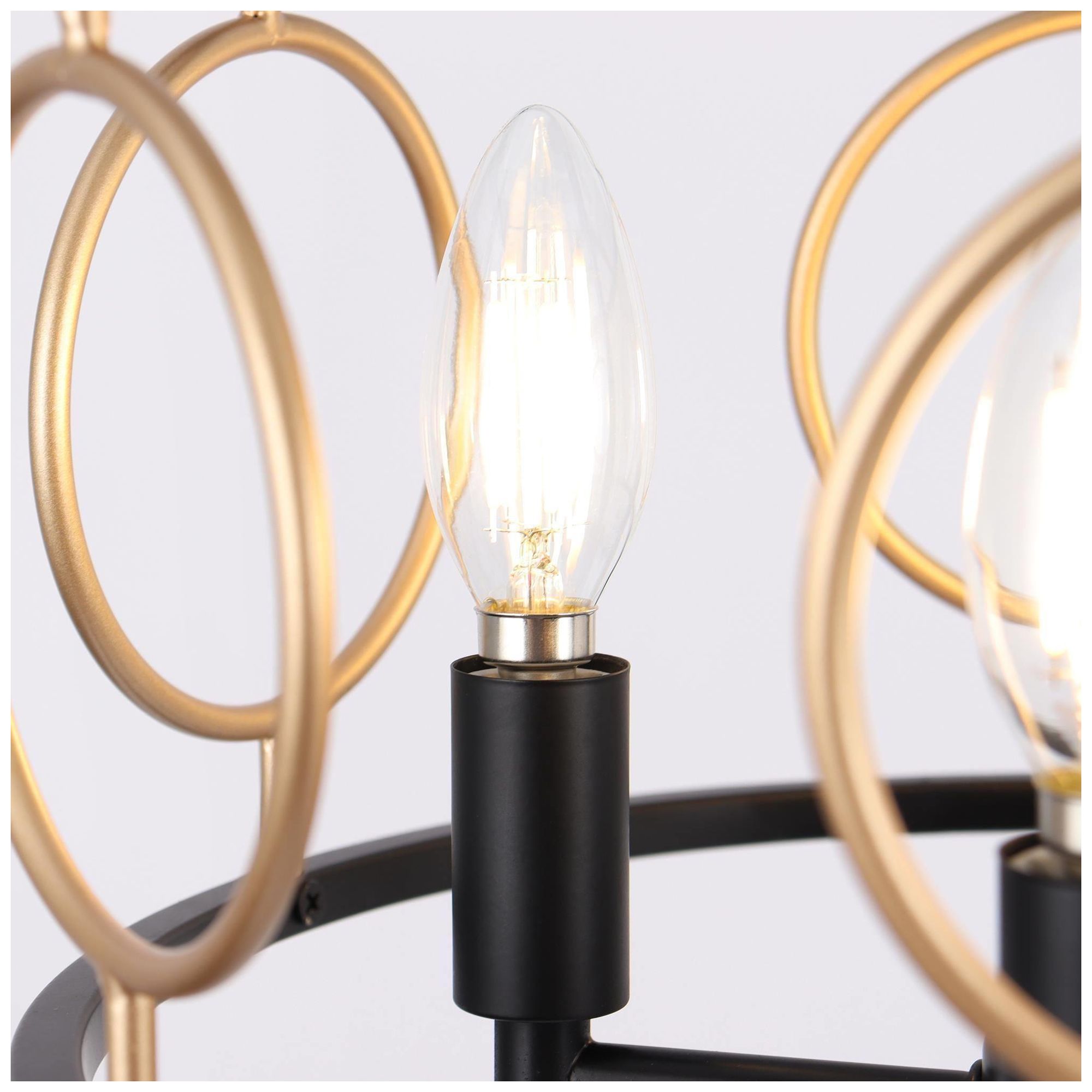 Image 4 Cask 13"W Black Brass 3-Light Drum Metal Modern Farmhouse Semi-flush Mount more views