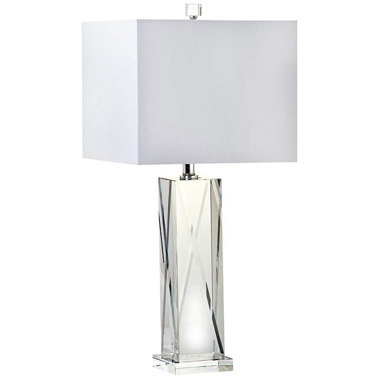 Image 1 Casola Solid Clear Crystal Table Lamp