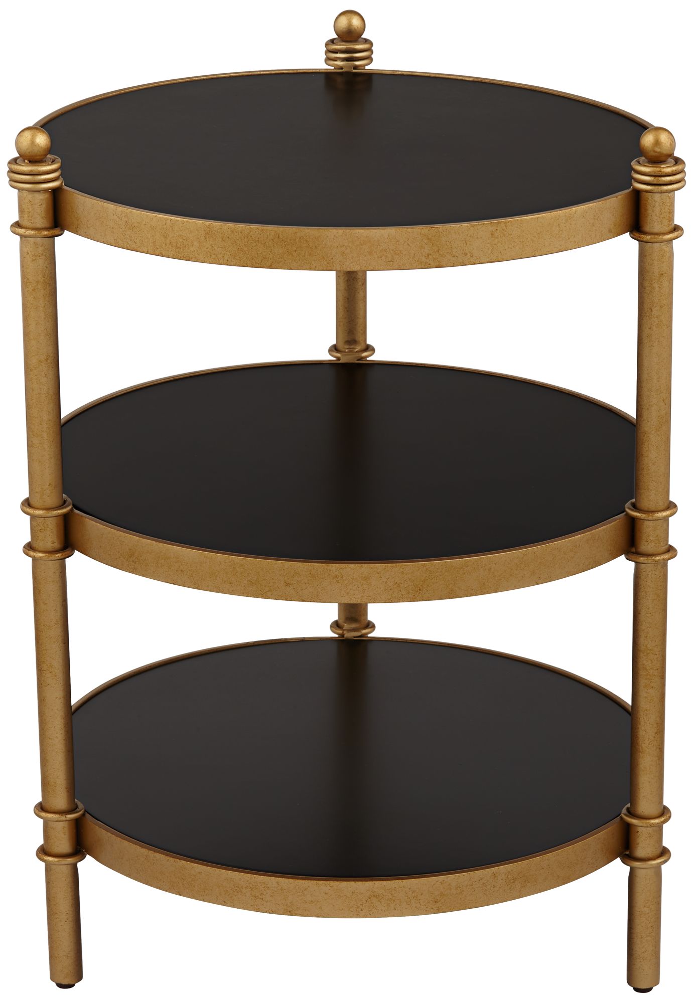 round tiered end table