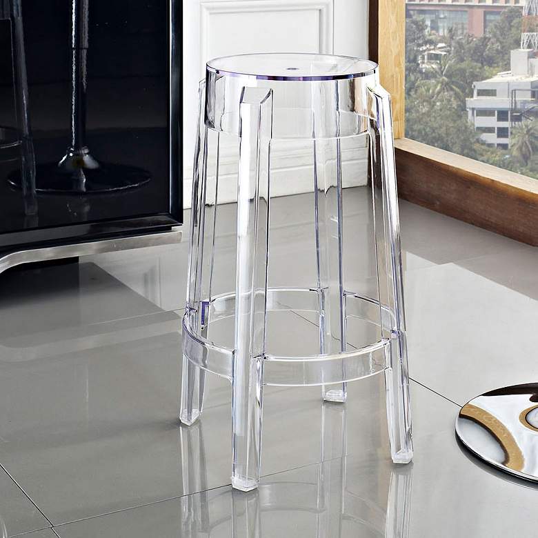 Image 1 Casper 26 1/2 inch Clear Counter Stool