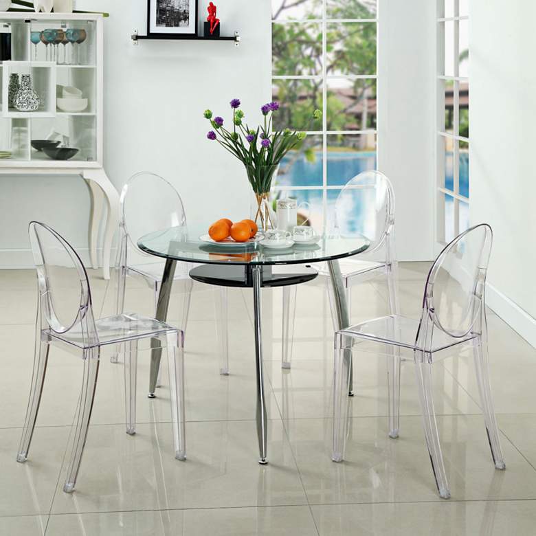 Casper Clear Outdoor Dining Chair more views