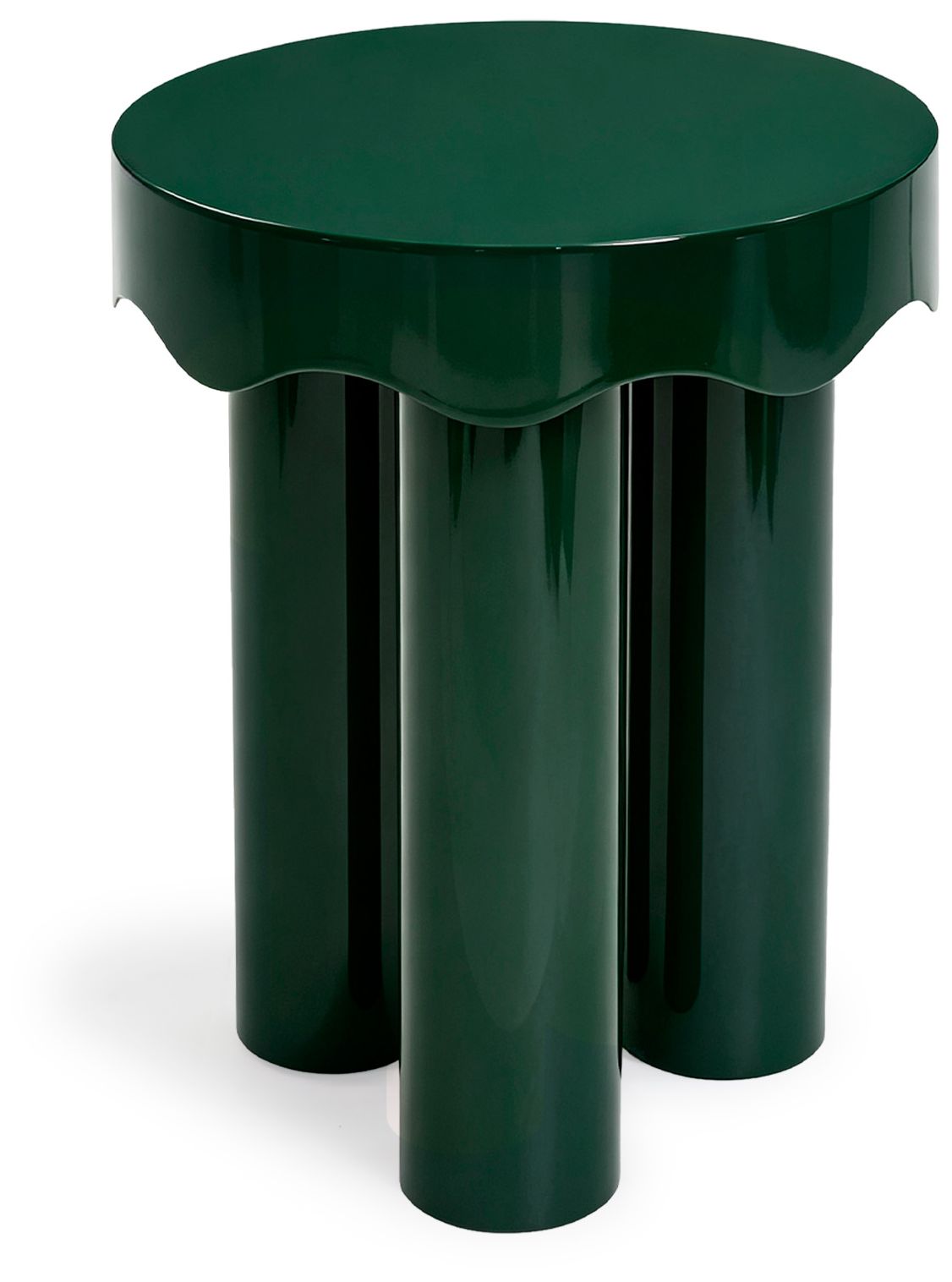 Image 2 Casper Green High Gloss Nesting Side Table Set more views