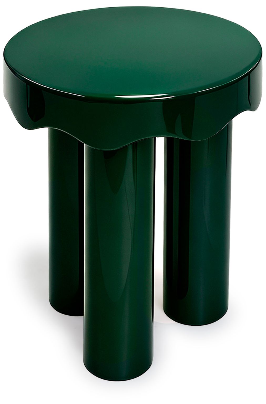 Image 3 Casper Green High Gloss Nesting Side Table Set more views