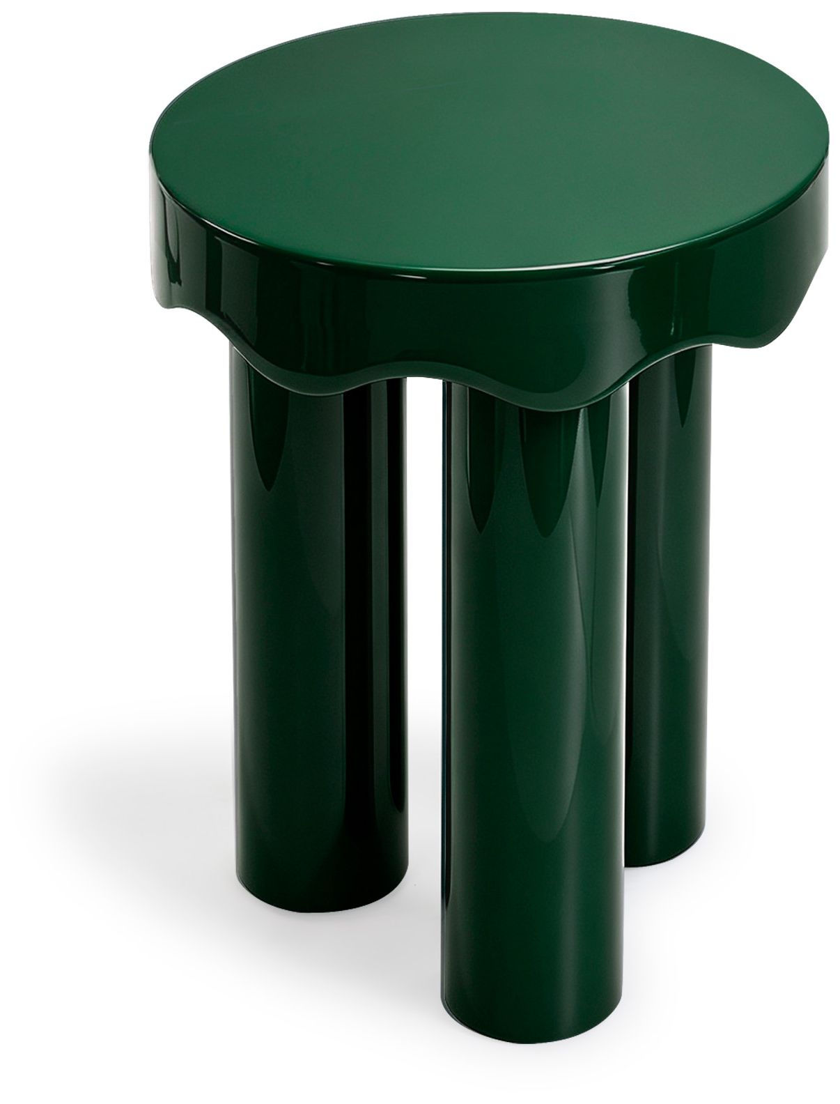 Image 4 Casper Green High Gloss Nesting Side Table Set more views