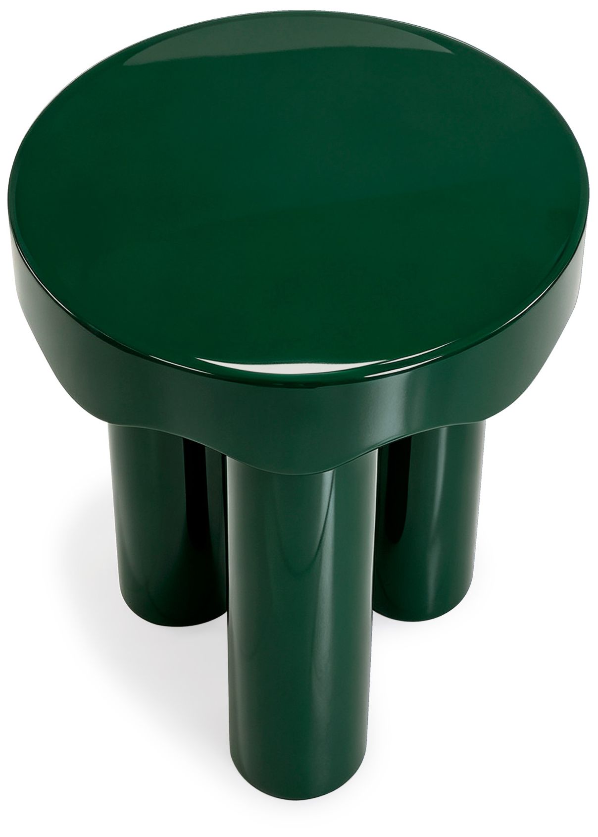 Image 5 Casper Green High Gloss Nesting Side Table Set more views