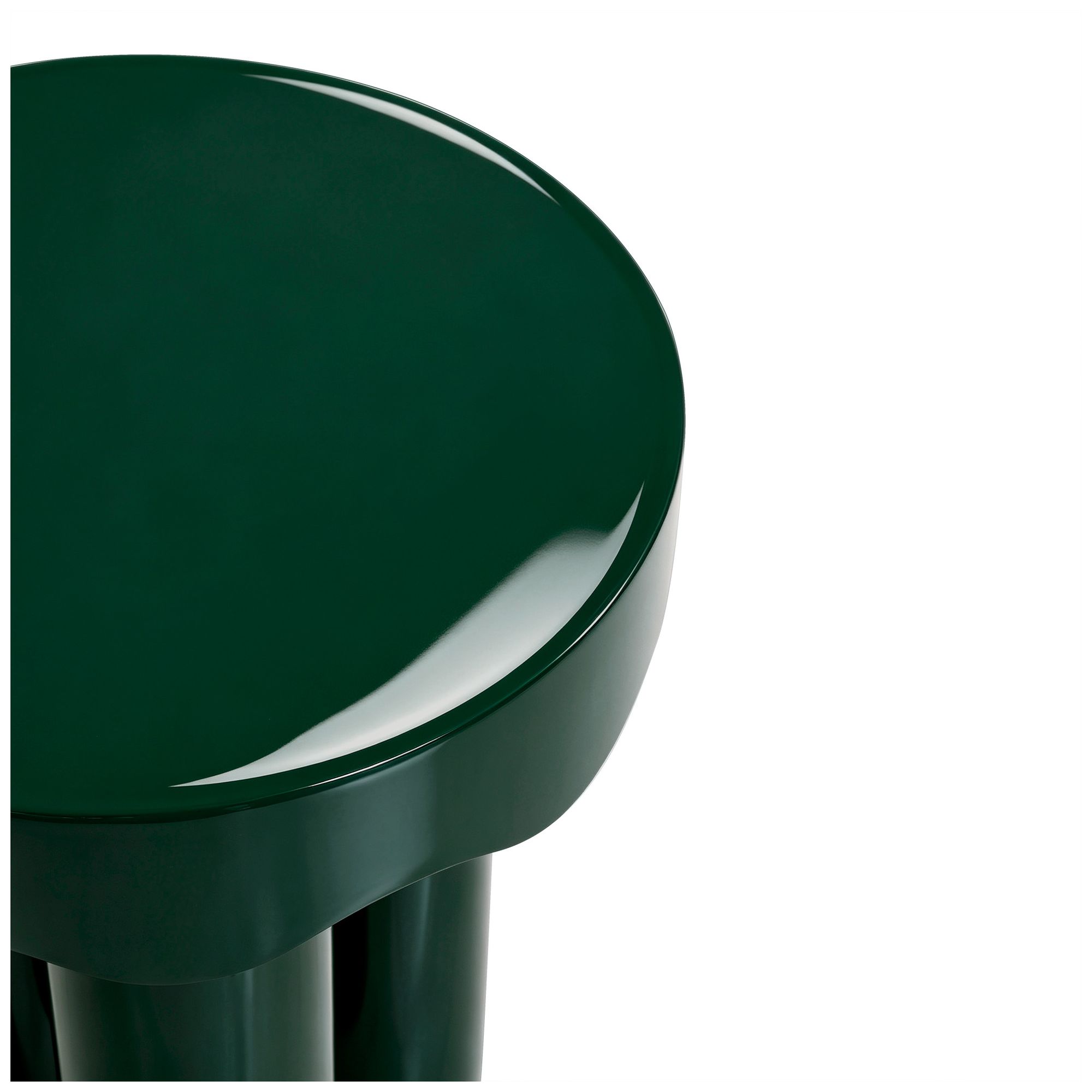 Image 6 Casper Green High Gloss Nesting Side Table Set more views