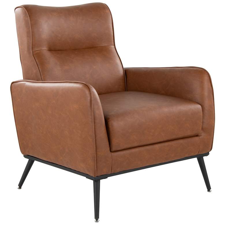 Image 2 Casper Lounger in Camel Faux Leather by LumiSource