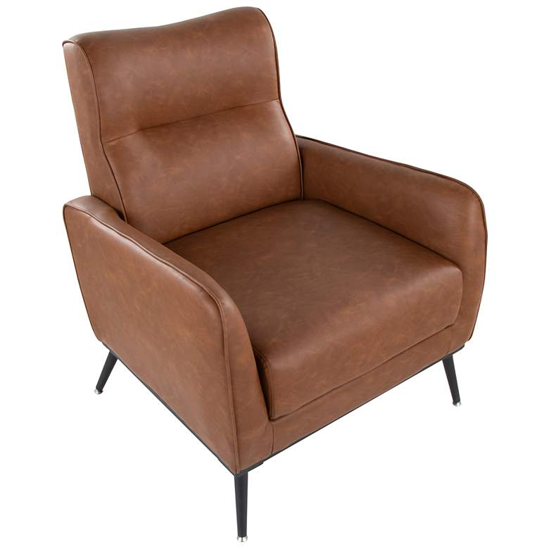 Image 7 Casper Lounger in Camel Faux Leather by LumiSource more views