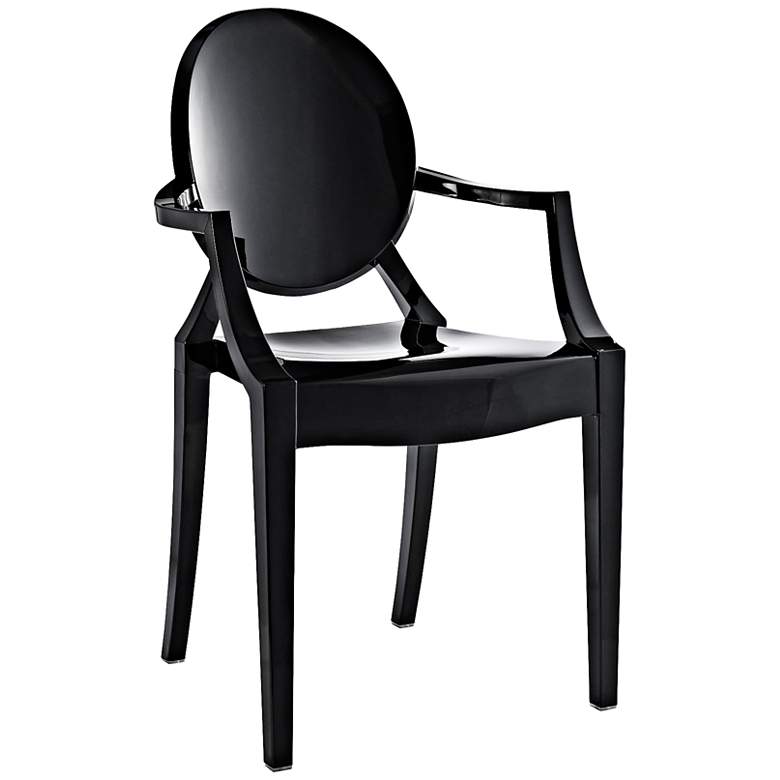 Image 2 Casper Molded Black Indoor/Outdoor Dining Armchair