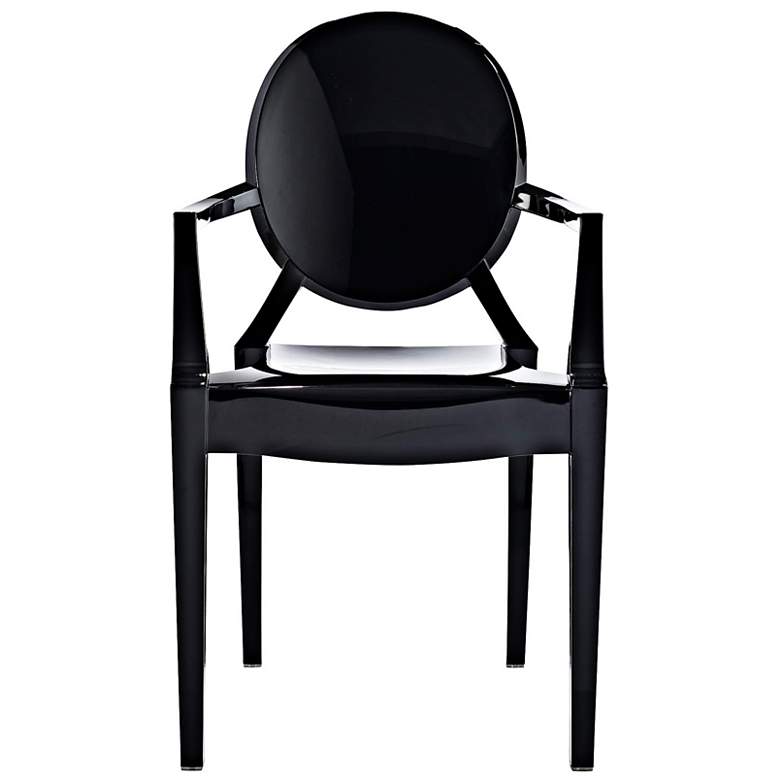 Image 3 Casper Molded Black Indoor/Outdoor Dining Armchair more views