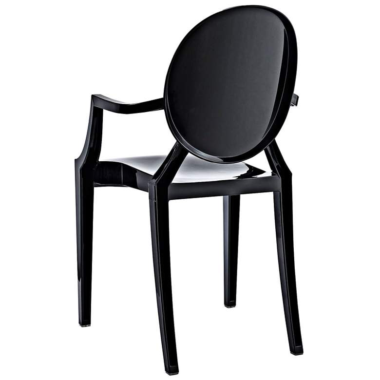 Image 4 Casper Molded Black Indoor/Outdoor Dining Armchair more views