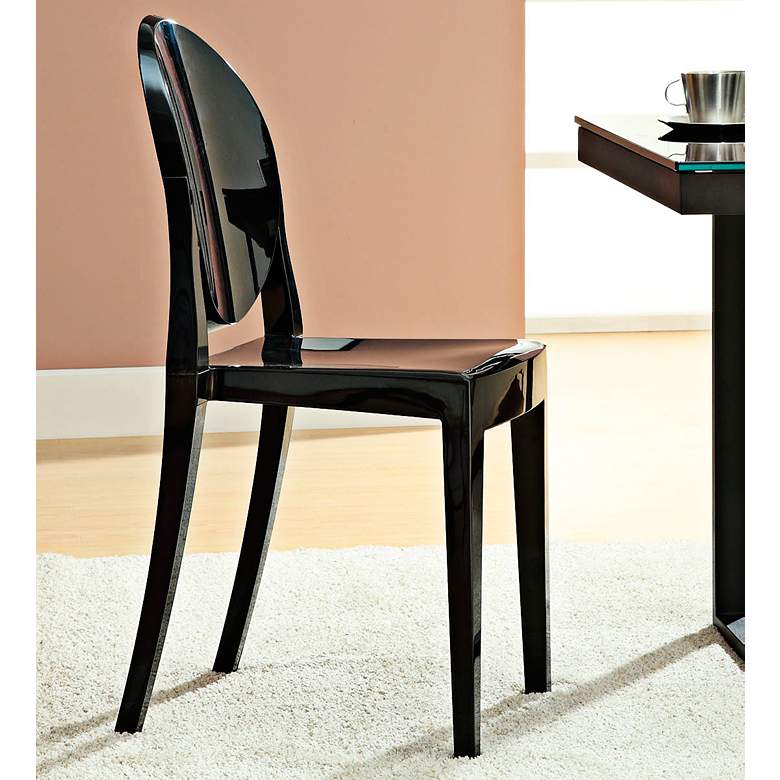 Image 1 Casper Molded Black Indoor/Outdoor Dining Chair
