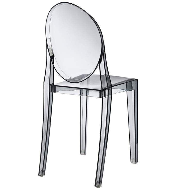 Image 4 Casper Smoked Clear Outdoor Dining Chair more views
