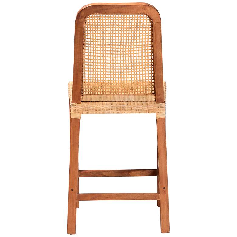 Image 7 Caspia 24 1/2" Natural Walnut Brown Counter Stool more views