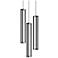 Cass 18" Wide Black LED Multi-Light Pendant