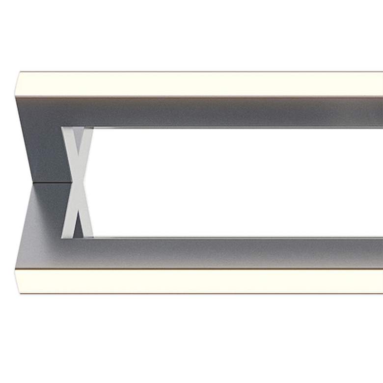 Image 2 Cass 24 inch Wide Satin Nickel Steel LED Bath Light more views