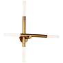 1_Cass 32" High Natural Brass 4-Light Wall Sconce