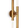 3_Cass 32" High Natural Brass 4-Light Wall Sconce more views