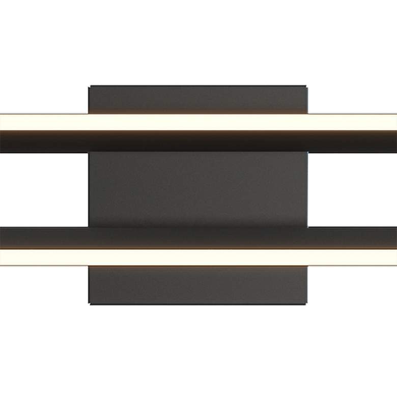 Image 3 Cass 36" Wide Black Metal LED Bath Light more views