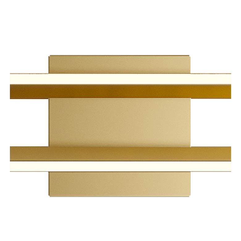 Image 3 Cass 36 inch Wide Gold Metal LED Bath Light more views