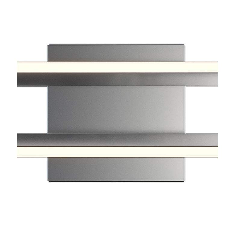 Image 3 Cass 36" Wide Satin Nickel Metal LED Bath Light more views