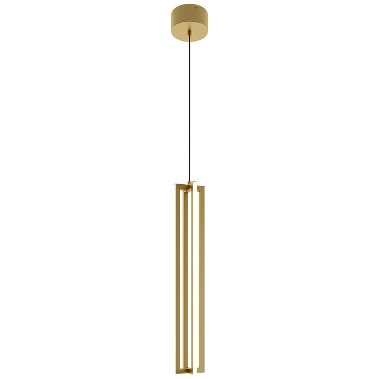 Image 1 Cass 4" Wide Gold LED Mini Pendant