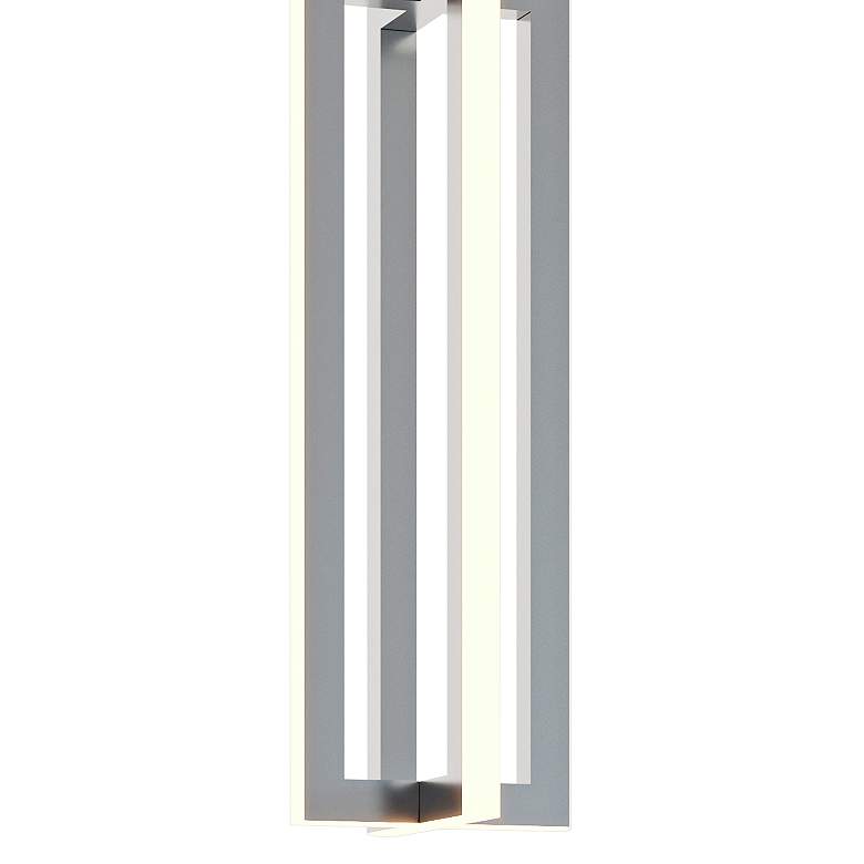 Image 4 Cass 4" Wide Satin Nickel LED Mini Pendant more views