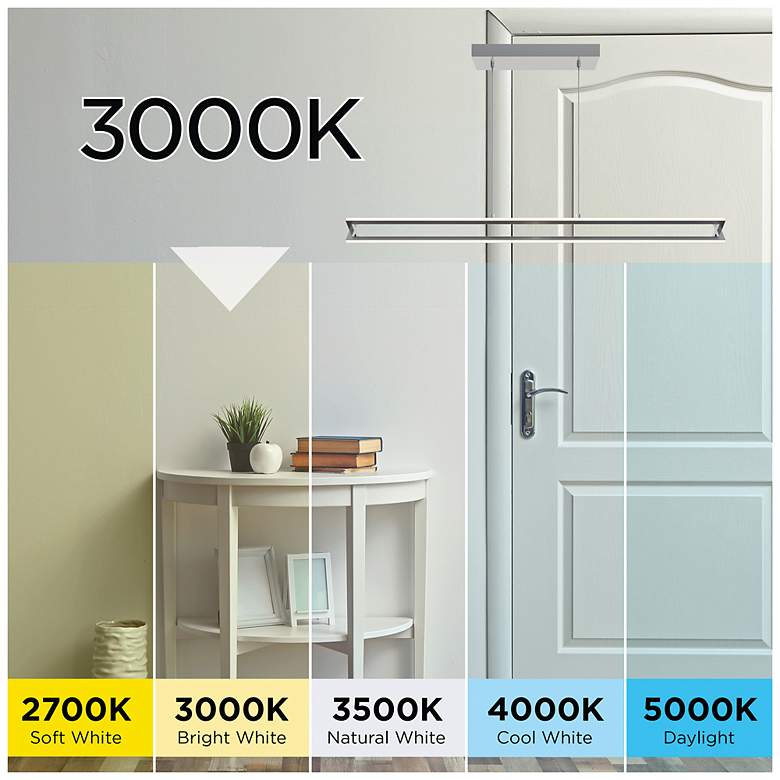 Image 3 Cass 4" Wide Satin Nickel LED Mini Pendant more views