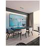 4_Cass 48" Wide Satin Nickel LED Linear Pendant more views