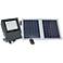 Cass 8 1/2" High Gray Solar Color Changing LED Flood Light