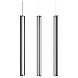 Cass Black Large Linear Pendant