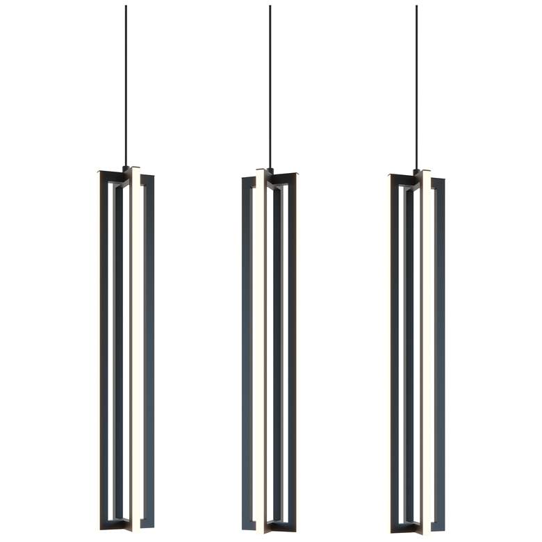 Image 1 Cass Black Small Linear Pendant