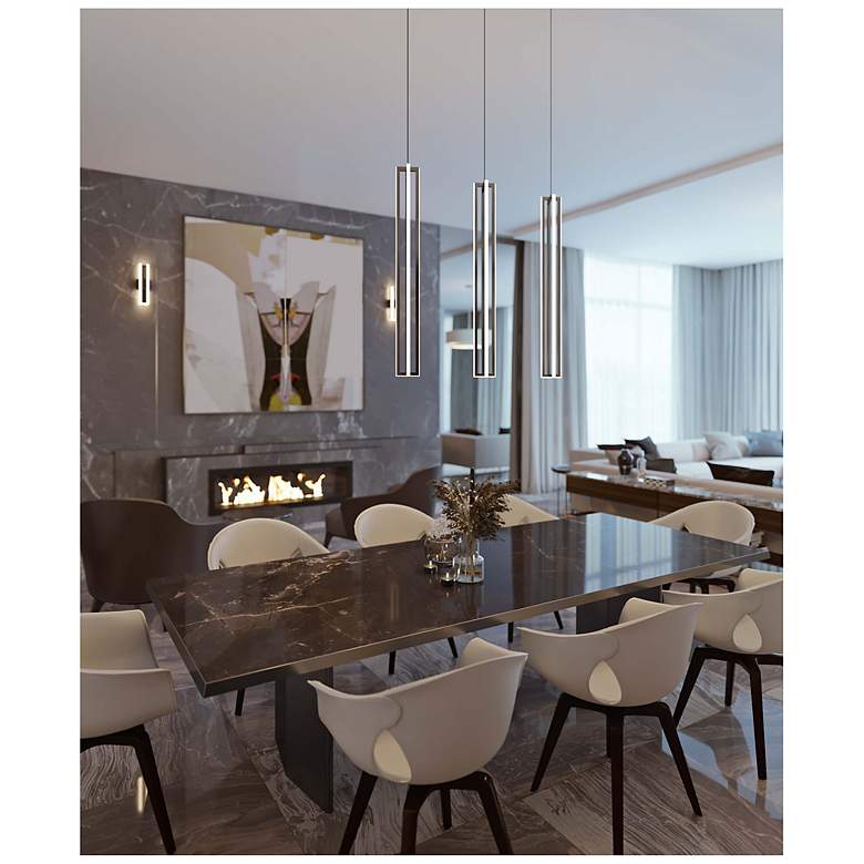 Image 4 Cass Black Small Linear Pendant more views