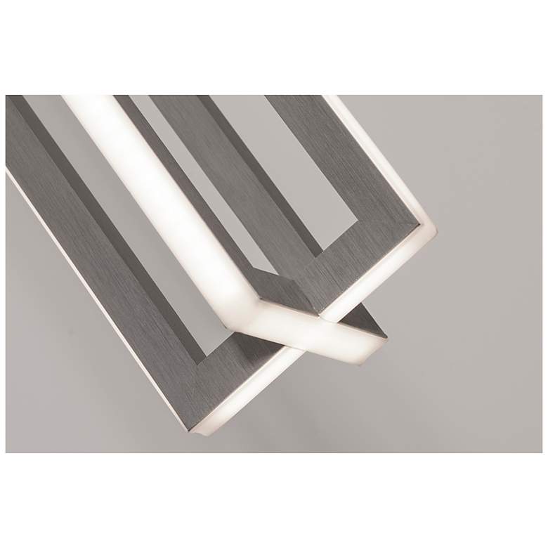 Image 3 Cass Satin Nickel Small Linear Pendant more views