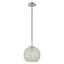 Thumbnail4 of Cassandra 1 Light Brushed Nickel Mini Pendant more views