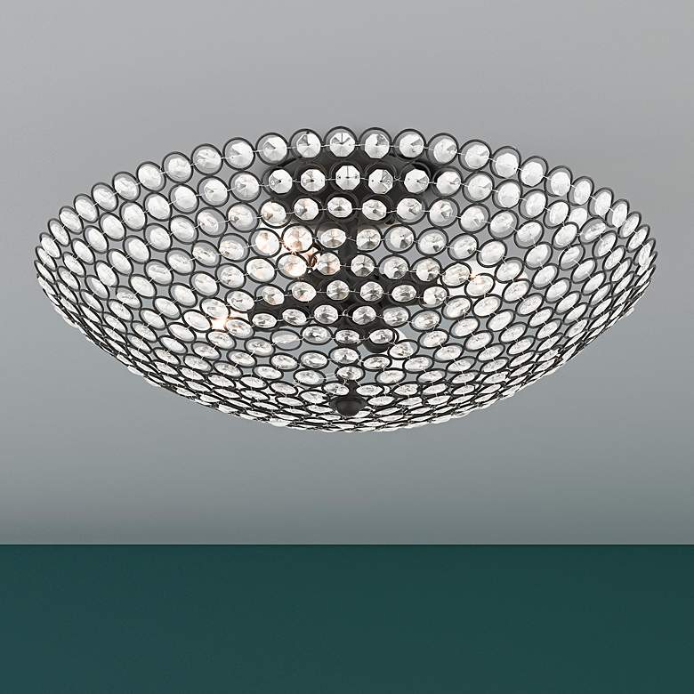 Image 2 Cassandra 19 3/4" Wide Black Ceiling Light
