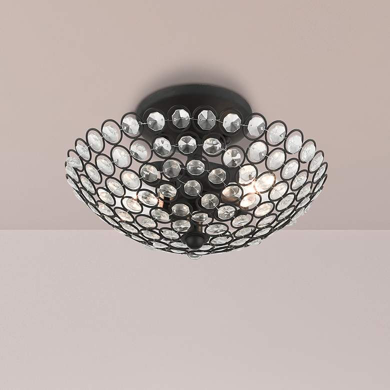 Image 1 Cassandra 2 Light Black Semi Flush