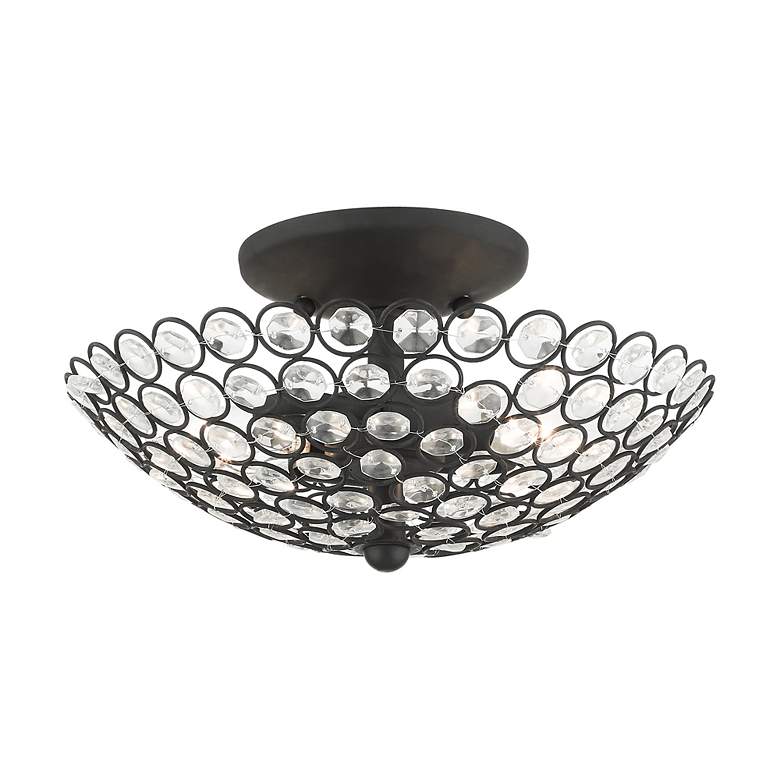 Image 5 Cassandra 2 Light Black Semi Flush more views