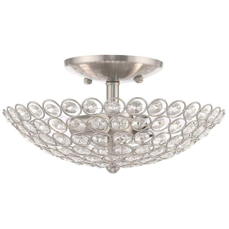 Image 1 Cassandra 2 Light Brushed Nickel Ceiling Mount