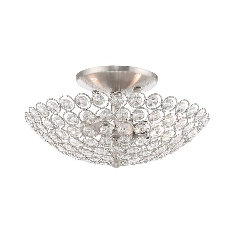 Image 4 Cassandra 2 Light Brushed Nickel Ceiling Mount more views