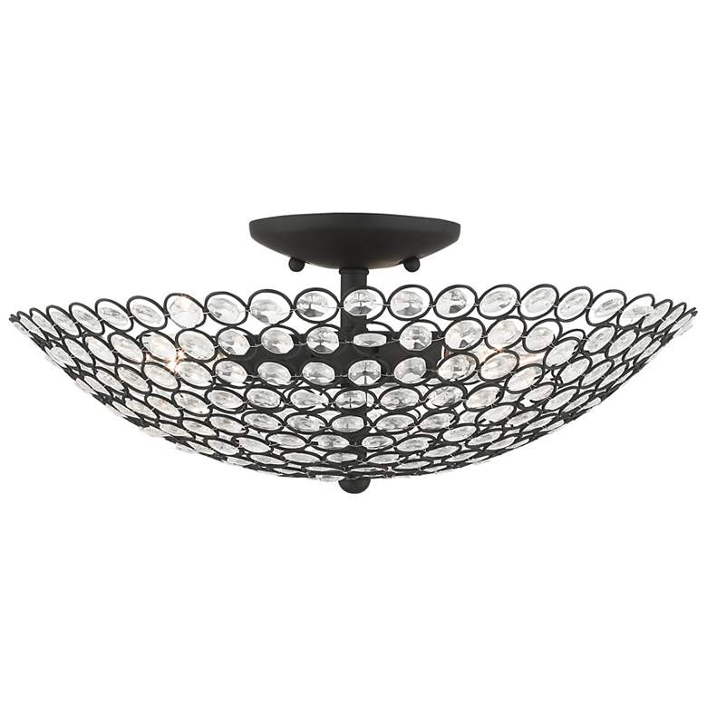 Image 2 Cassandra 3 Light Black Semi Flush