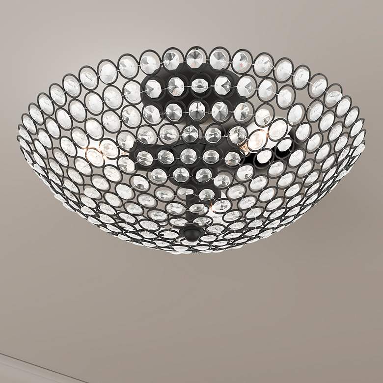 Image 1 Cassandra 3 Light Black Semi Flush