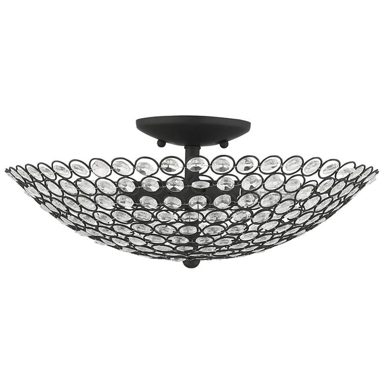 Image 4 Cassandra 3 Light Black Semi Flush more views