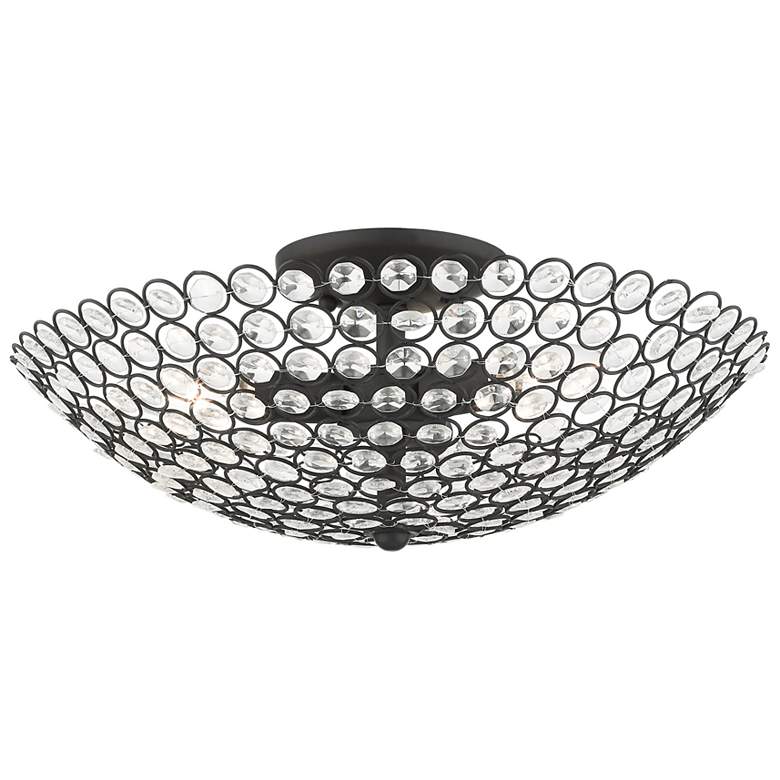 Image 5 Cassandra 3 Light Black Semi Flush more views