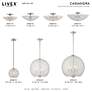 Thumbnail2 of Cassandra 3 Light Brushed Nickel Ceiling Mount more views