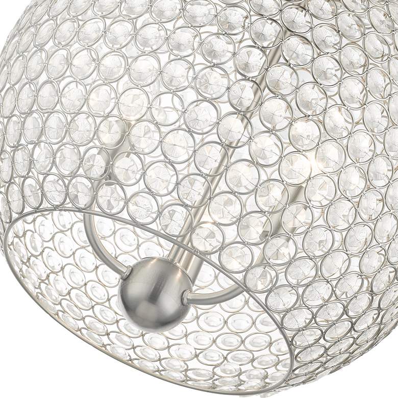 Image 3 Cassandra 3 Light Brushed Nickel Pendant more views