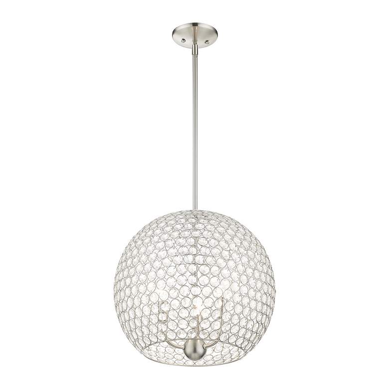 Image 6 Cassandra 3 Light Brushed Nickel Pendant more views