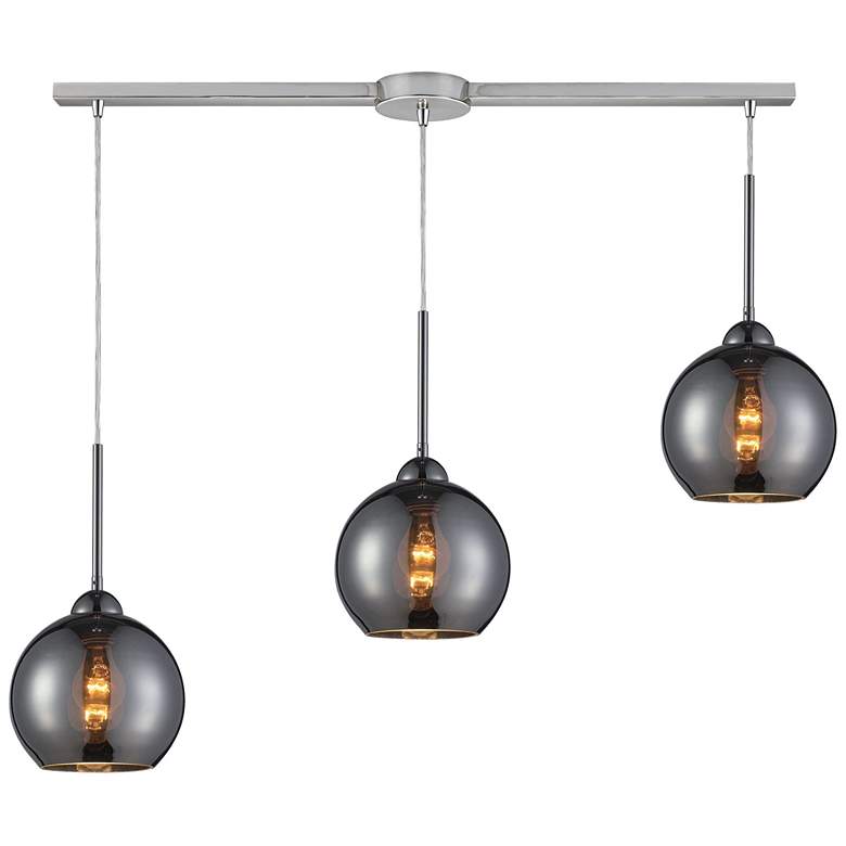 Image 1 Cassandra 36" Wide 3-Light Pendant - Polished Chrome