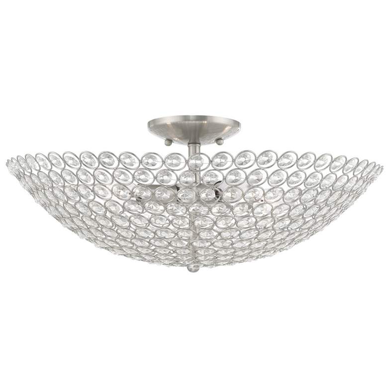 Image 1 Cassandra 4 Light Brushed Nickel Ceiling Mount